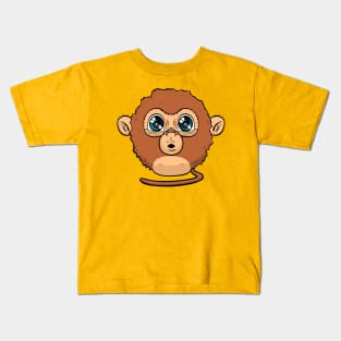 Monkey Fluff Ball Kids T-Shirt